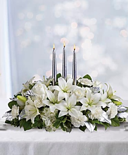 Silver Elegance Centerpiece Centerpiece