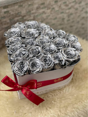 Silver Rose Heart Box Special Sale