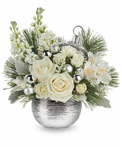 *Florist Exclusive Silver Snowfall Bouquet  Preorder Pricing in effect until Nov 18th
