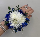 Simple Blue and White Corsage Corsage