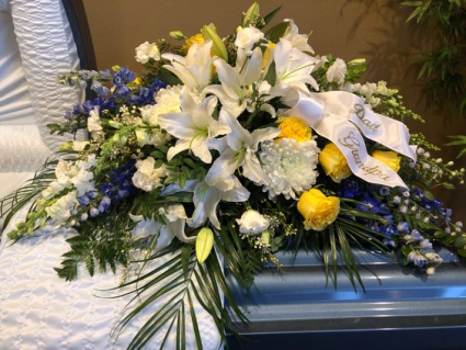  Simple Love  Casket Spray