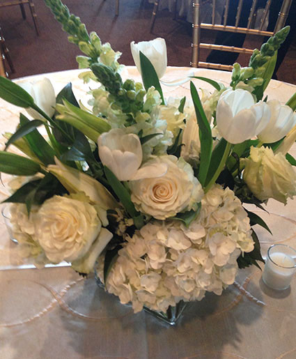 Simple Pearl Centerpiece