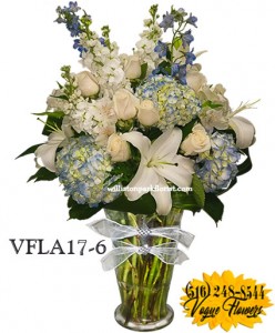 SIMPLY ELEGANT BLUE FLORAL ARRANGEMENT