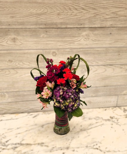 Simply Elegant Jewel Vase arrangement