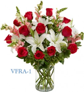 Simply Elegant Red Floral Arrangement