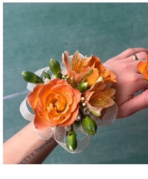 Simply Orange Corsage