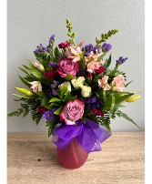Simply Purple and Pinks Vase Arrangement 