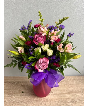 Simply Purple and Pinks Vase Arrangement 