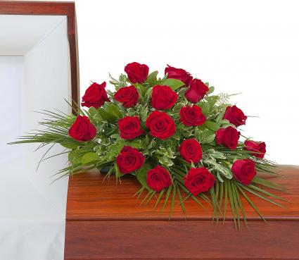 Simply Roses Casket Spray 