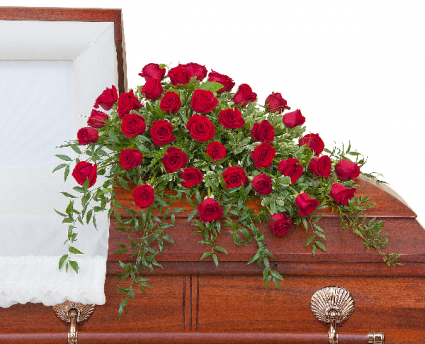 Simply Roses Deluxe Casket Spray  