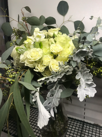 Simply White Simple white and eucalyptus bouquet 