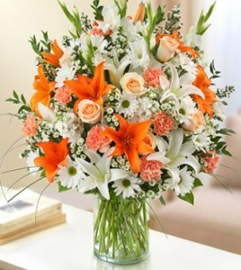 Sincerest Sorrow Peach, Orange and White 