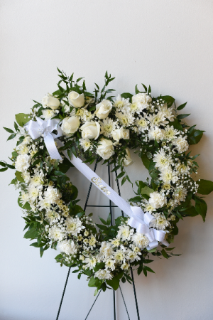Sincerest Sympathy Heart Wreath in La Grande, OR | FITZGERALD FLOWERS