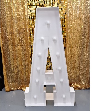 Single Light-up Marquee Rentals