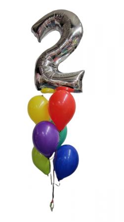 Single Number Bouquet Balloon Bouquet