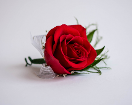 Single Rose Boutonniere Boutonniere