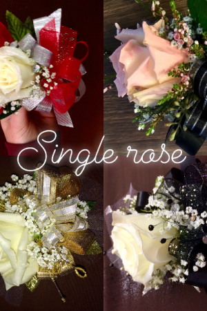 Single Rose  Corsage  in Prospect, CT | Margot's Flowers & Gifts