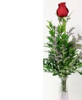 Single Red Rose in a vase NFS-BVRoses