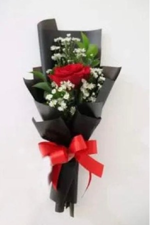 Single Rose Wrap 