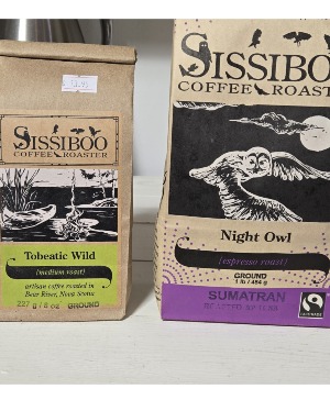 SISSIBOO LOCAL GROUND COFFEE   - Small $15.99 -  1lb $25.99