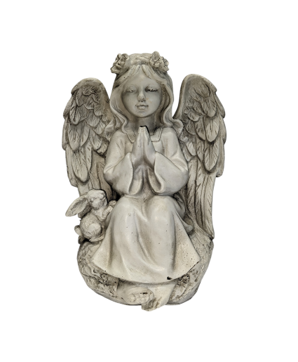 Sitting Angel Garden Statue