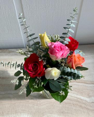Half Dozen Assorted Roses 