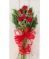 Six red rose  