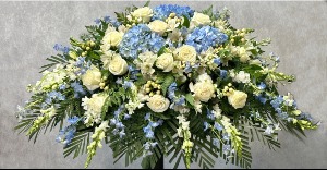 Skies of Blue Casket Spray 