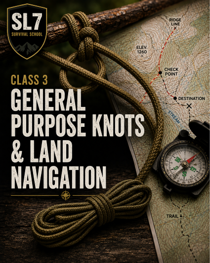 SL7 - 10/3/26 9am-12pm General Purpose Knots and Land Navigation
