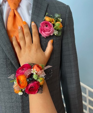 Slap Bracelet Ribbon Corsage 
