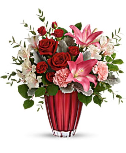 T22V105 Sleek Chic Keepsake Vase