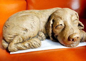 Sleeping Spanky - Spaniel Massarelli Fine Stone