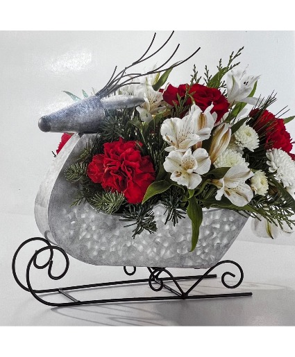 Reindeer Sleigh Ride  Centerpiece