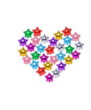 Small 4inch Mini Star Mylar  Balloons Photo shown as available colors