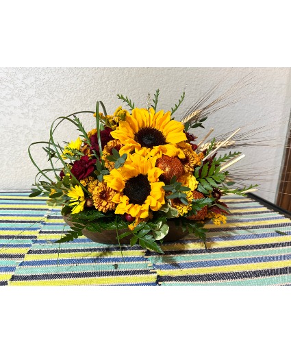 Small Brown Bread Bowl Arrangement  