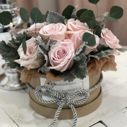 Thinking of You Flower Box Arrangement Assorted Flowers
