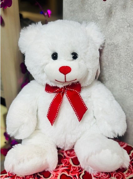 Small Red and White Bear 