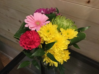 Mixed colourful vase 