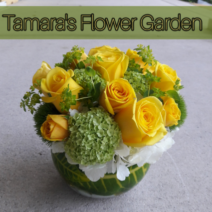 Small Yellow Rose Bowl 