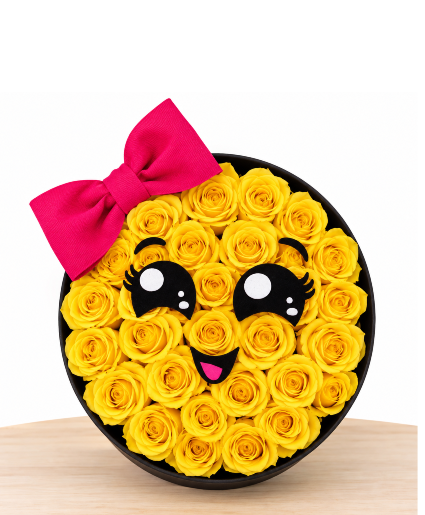 smiles in blooms box Rose Arrangement