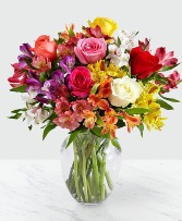 Smiles & Sunshine  Roses and Alstroemeria 
