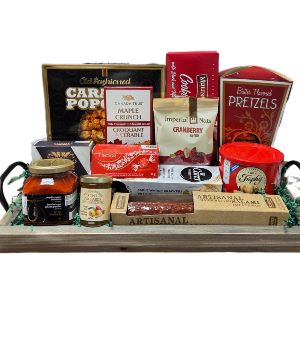 Snack Spread Wooden Gourmet Tray