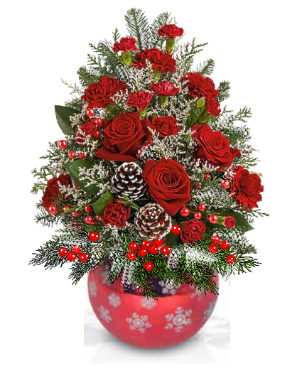 SNOWFLAKE ALL IN RED BLESSING TREE 