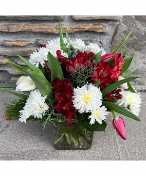 Snowflake Surprise Vase Arrangement 