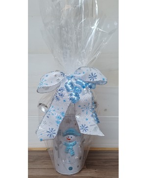 Snowman Bath Set Gift Basket