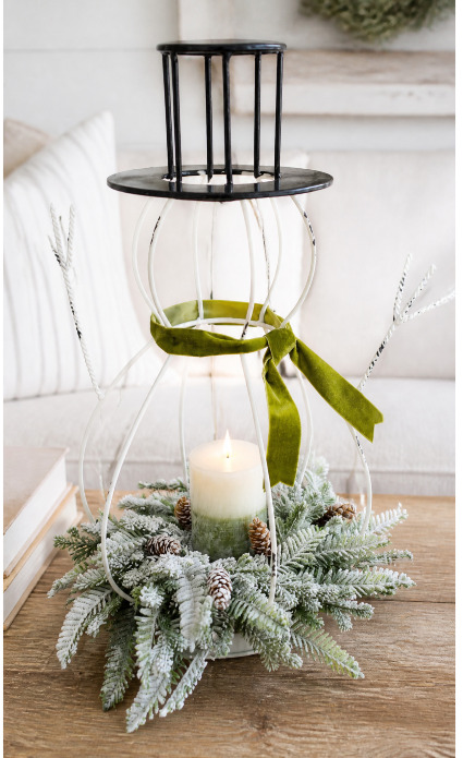 Snowman Magic Candle Lantern with battery operated candle