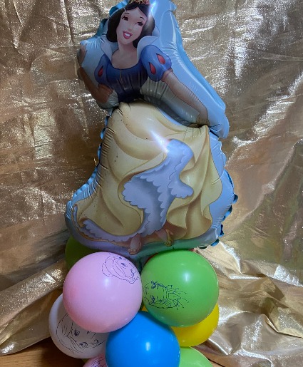 snowwhite balloon center piece balloon center piece