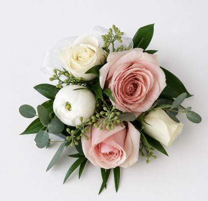 Soft Blush Elegance Corsage  