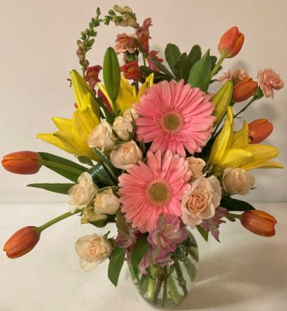Soft Kiss of Spring  Vase Arrangement
