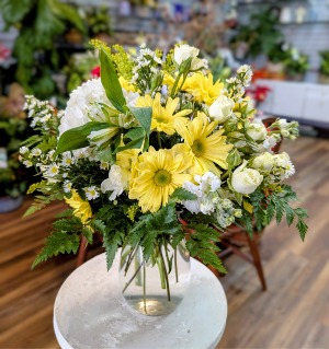 Soft Meadow Morning Vase Arrangement